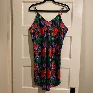 Inner Most Dotted Floral Colorful Slip Dress Lingerie